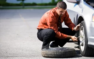 آمادگی قبل از تعویض لاستیک