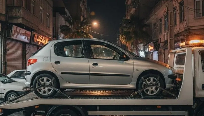 امداد خودرو ۲۰۶ در زرین آباد